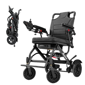 Coolbaby Mass 34lb Foldable Electric Wheelchair – Dual Motor, Airline Approved