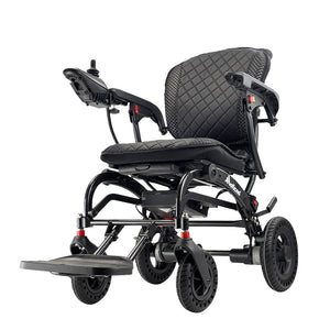 Coolbaby Mass Electric Wheelchair – Ultra-Light 16.8 kg Foldable Aluminum Frame, 12 km Range, 220 lbs Capacity