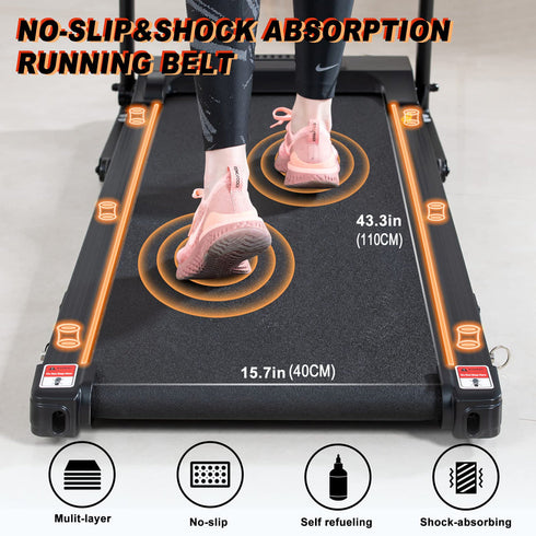Coolbabymass 1.5HP Folding Treadmill for Home with LCD Display & 12 Programs – LZM-PBJ01