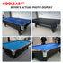 CoolBaby Mass 6FT 3-in-1 Pool Table with Table Tennis – Professional Billiards, Scratch-Resistant Surface, DGMT-7012