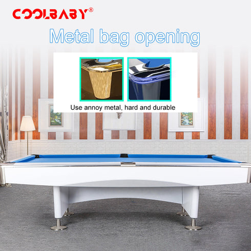 CoolBaby Mass Indoor Luxury Pool Billiards Table 9ft Slate Club Pool Tables Professional Snooker & Billiard Table for Club Use