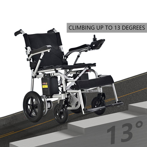Coolbabymass Electric Wheelchair – 15 Miles Range, Lightweight Folding Power Chair