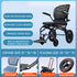 Coolbabymass Ultra-Light Foldable Aluminum Travel Chair with Telescopic Handle – Compact & Airplane-Friendly
