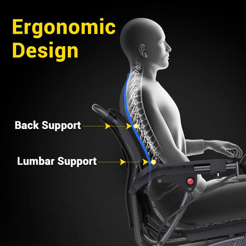 Coolbabymass Electric Wheelchair – Ultra-Light 16.8 kg Foldable Aluminum Frame, 12 km Range, 220 lbs Capacity
