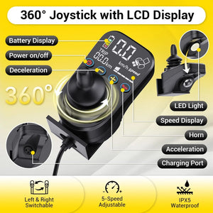 Coolbaby Mass Foldable Electric Wheelchair – Lightweight, Airline Approved, 400W Dual Motor, 10AH Battery