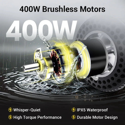Coolbabymass Foldable Electric Mobility Chair – Lightweight, Travel-Friendly, 400W Dual Motor, 10AH Battery