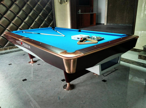 COOLBABY Indoor Luxury Pool Dining Billiards Table 9ft Slate Club Pool Tables Professional Snooker & Billiard Table - COOLBABY