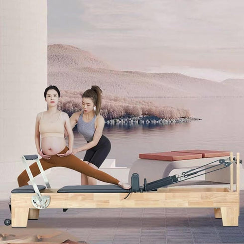 Coolbabymass Pilates Reformer Solid Wood Yoga Bed