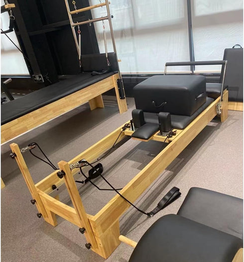 Coolbabymass Pilates Reformer Solid Wood Yoga Bed