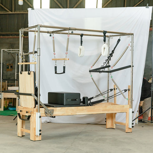 Coolbabymass 3-in-1 Pilates Reformer Bed – Home & Gym Exercise Equipment