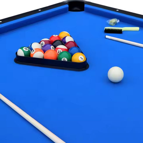 8FT Indoor Billiards Pool Table with Auto Ball Return – Complete Set for Family Game Room & Home Entertainment