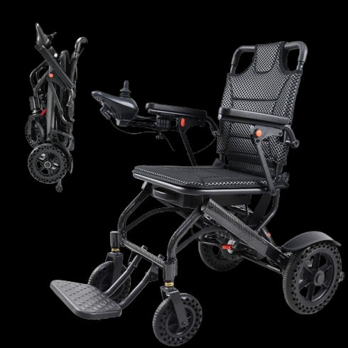 Coolbabymass 34lb Foldable Electric Wheelchair – Dual Motor, Airline Approved