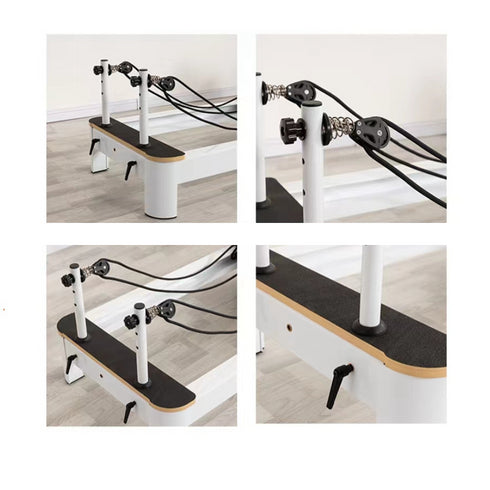 Coolbabymass Folding Aluminum Pilates Reformer Yoga Bed – Adjustable & Durable Home Fitness Machine