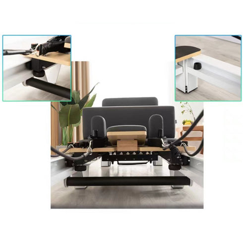 Coolbabymass Folding Aluminum Pilates Reformer Yoga Bed – Adjustable & Durable Home Fitness Machine