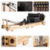 Coolbabymass Folding Wooden Pilates Reformer with Adjustable Resistance