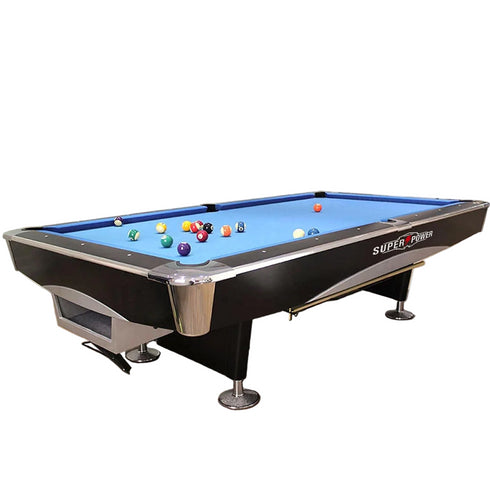 COOLBABY Indoor Luxury Pool Dining Billiards Table 9ft Slate Club Pool Tables Professional Snooker & Billiard Table - COOLBABY