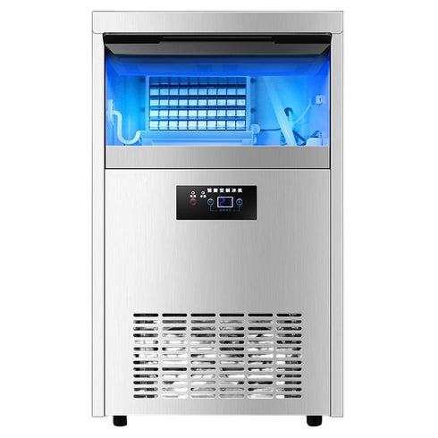 CoolBabyMass - Industrial Ice Machine - Coolbabymass Industrial Ice Machine, 24-Hour Ice-Making Capacity 80 kg