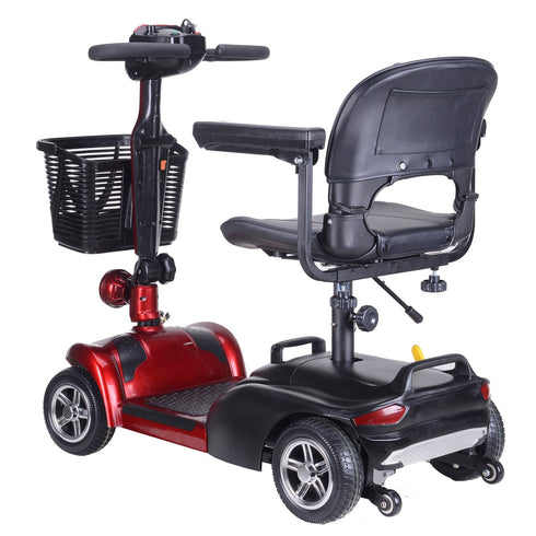 CoolBabyMass - Mobility Scooter - Coolbabymass X-01-AC 4 Wheel Electric Folding Mobility Scooter Portable Electric Scooter