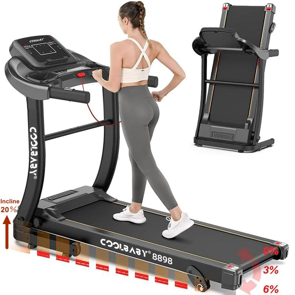 CoolBabyMass - Treadmill - Coolbabymass 1.5HP Folding Treadmill for Home with LCD Display & 12 Programs – LZM-PBJ01