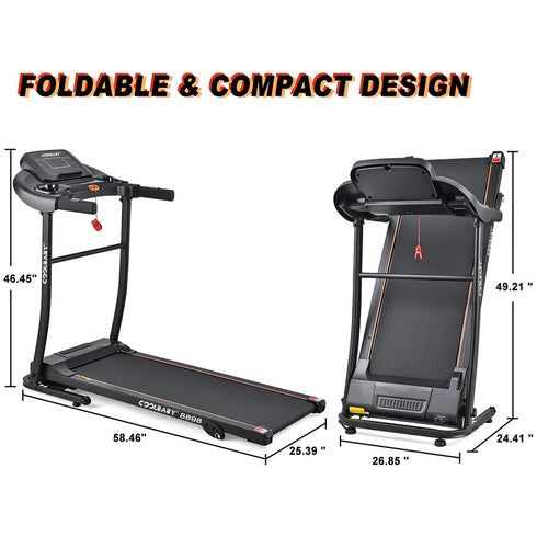 CoolBabyMass - Treadmill - Coolbabymass 1.5HP Folding Treadmill for Home with LCD Display & 12 Programs – LZM-PBJ01