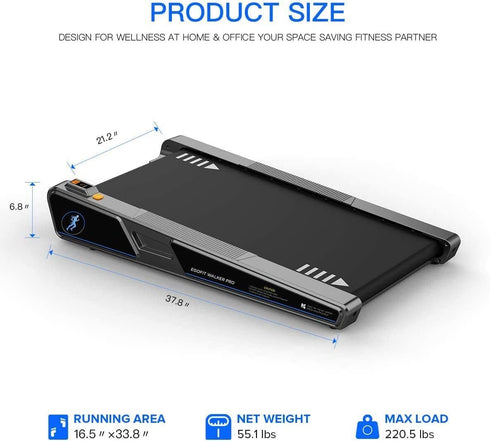 CoolBabyMass - Treadmill - Coolbabymass Series Portable Walking Pad Treadmill – Compact, Quiet & Smart