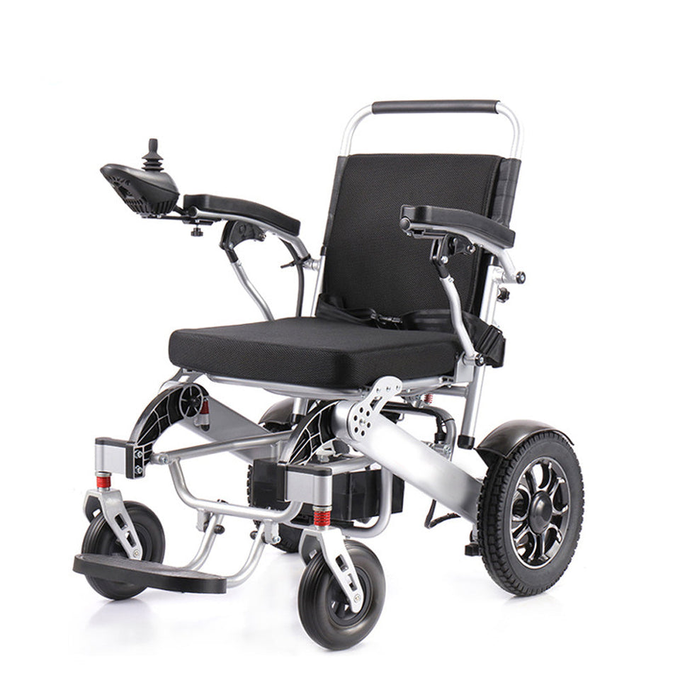 Coolbaby Mass Lightweight Folding Electric Wheelchair with 4-Wheel Drive