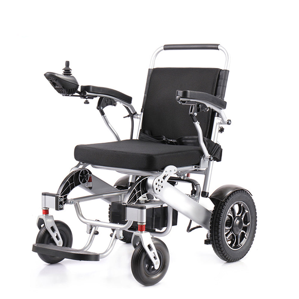 Coolbaby Mass Lightweight Folding Electric Wheelchair with 4-Wheel Drive