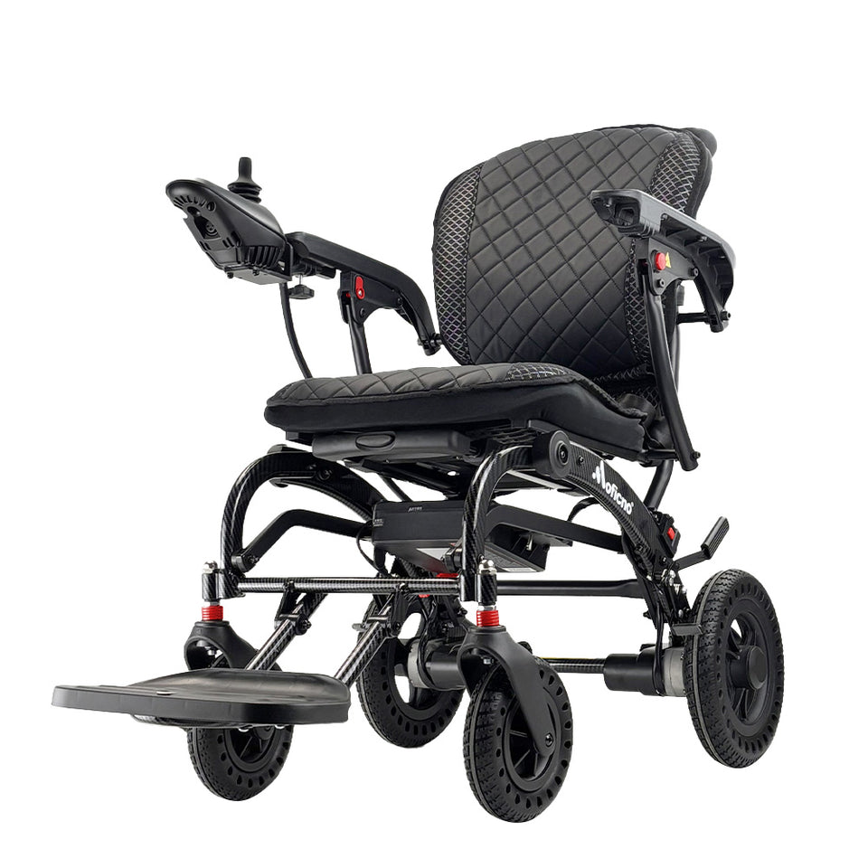 Coolbaby Mass Electric Wheelchair – Ultra-Light 16.8 kg Foldable Aluminum Frame, 12 km Range, 220 lbs Capacity
