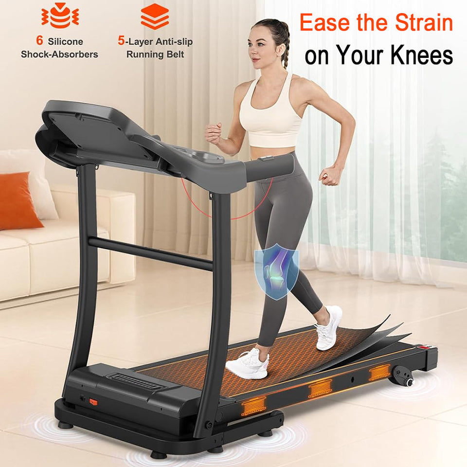 Coolbaby Mass 1.5HP Folding Treadmill for Home with LCD Display & 12 Programs – LZM-PBJ01