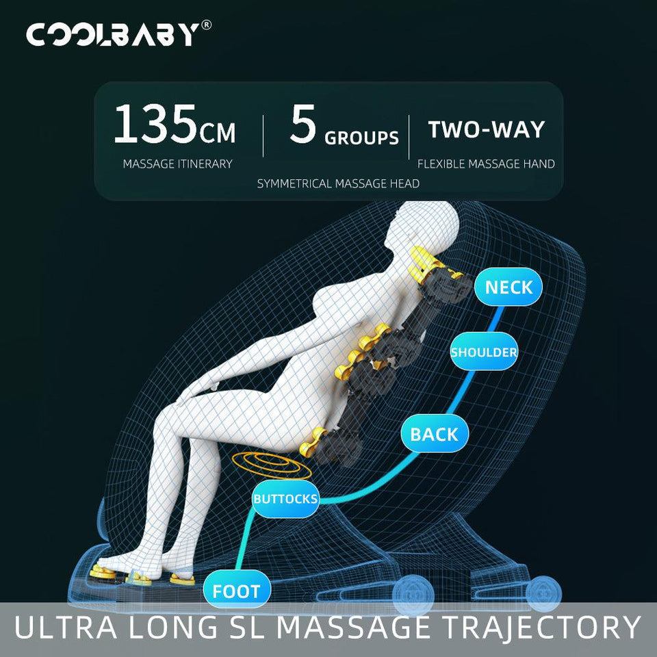 CoolbabyMass AMY-BK6 Premium Zero Gravity Full-Body Massage Chair