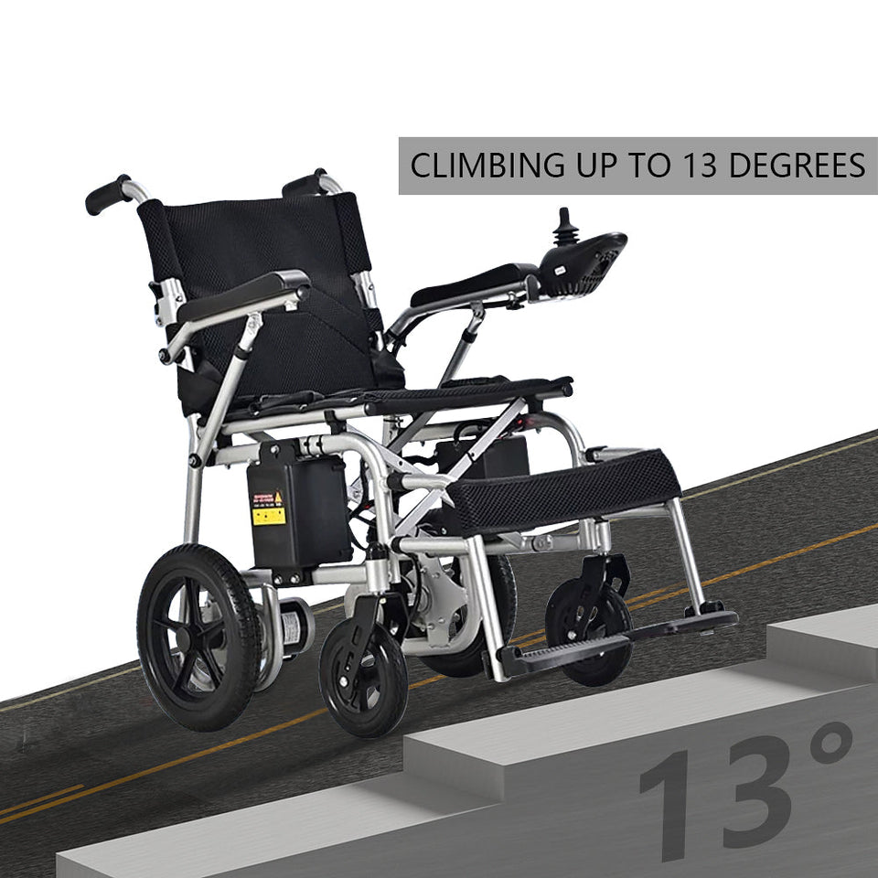 Coolbaby Mass Electric Wheelchair – 15 Miles Range, Lightweight Folding Power Chair