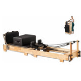Coolbaby Mass Folding Wooden Pilates Reformer with Adjustable Resistance