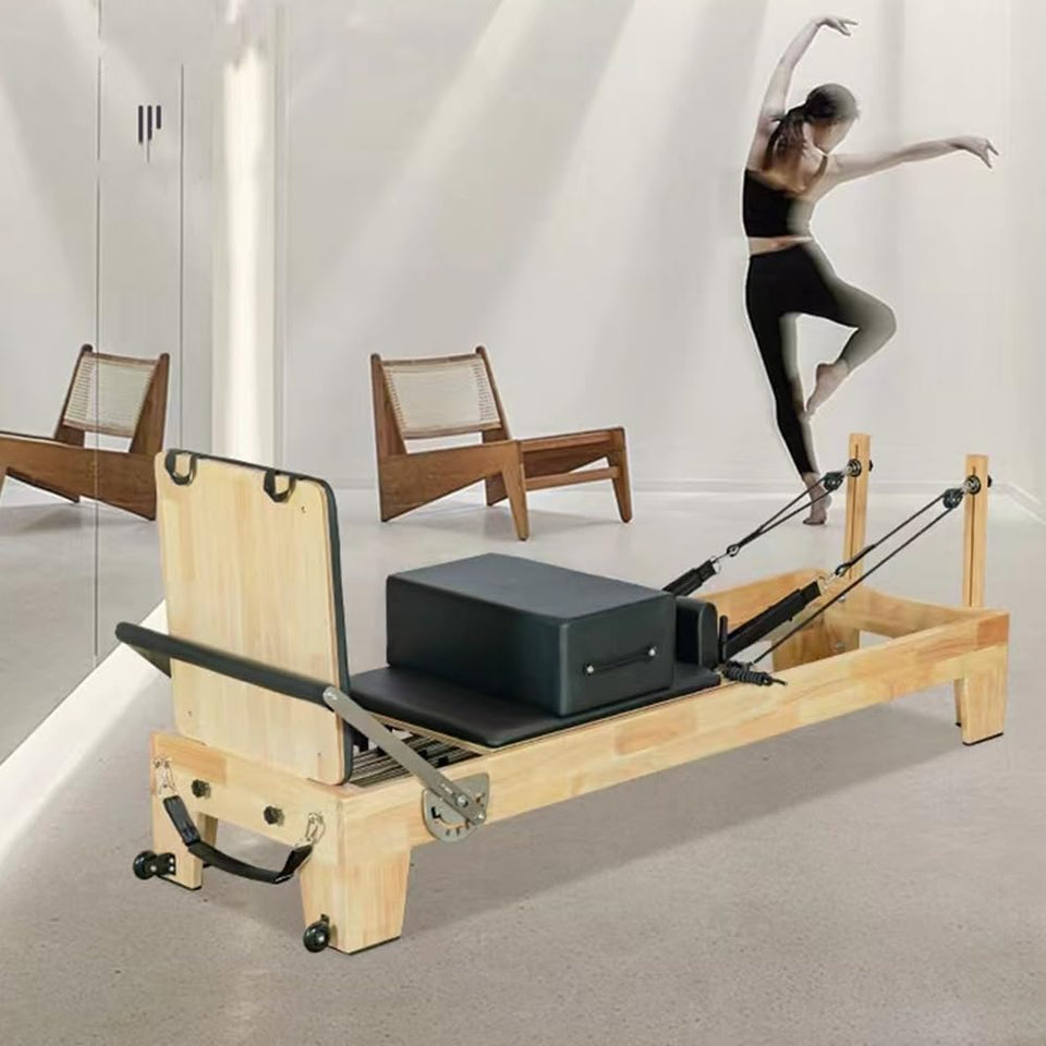 Coolbaby Mass Pilates Reformer Solid Wood Yoga Bed