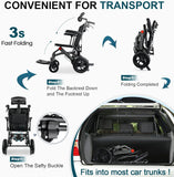 Coolbaby Mass Reclining Folding Wheelchair for Seniors – Lightweight Aluminum, Adjustable & Portable