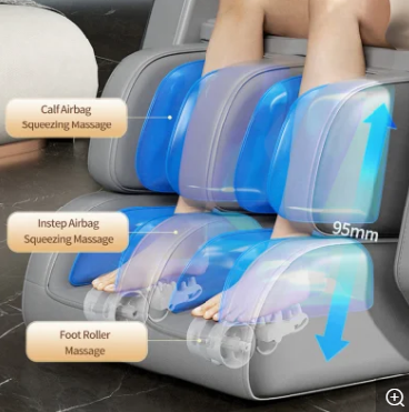 Coolbaby Mass Full Body Massage Chair with Zero Gravity & 5 Auto Programs – Red