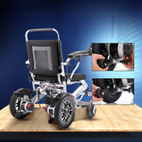 Coolbaby Mass Lightweight Folding Electric Wheelchair with 4-Wheel Drive