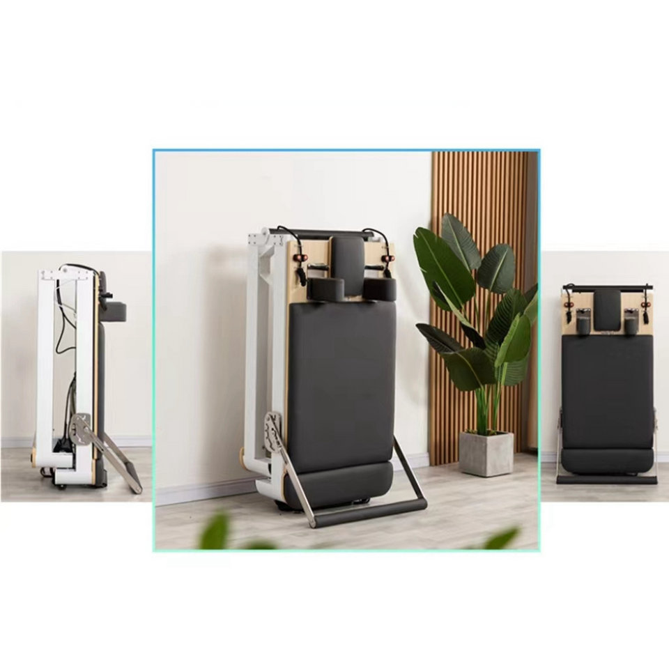 Coolbaby Mass Folding Aluminum Pilates Reformer Yoga Bed – Adjustable & Durable Home Fitness Machine