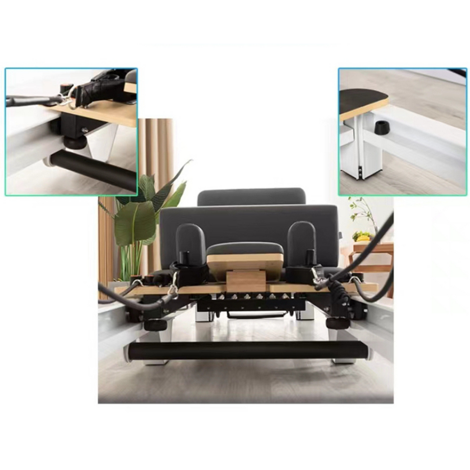 Coolbaby Mass Folding Aluminum Pilates Reformer Yoga Bed – Adjustable & Durable Home Fitness Machine