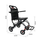 Coolbaby Mass Ultra-Light Foldable Aluminium Travel Wheelchair DGMT-105