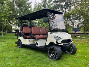 COOLBABY TXV42 A Durable 48V 6 Passenger Golf Cart, Adult 6 Seater Buggy Adventures