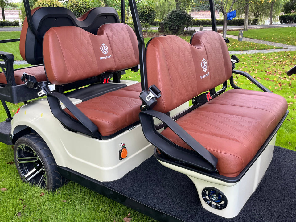 COOLBABY TXV42 A Durable 48V 6 Passenger Golf Cart, Adult 6 Seater Buggy Adventures