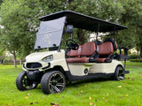 COOLBABY TXV42 A Durable 48V 6 Passenger Golf Cart, Adult 6 Seater Buggy Adventures