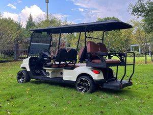 COOLBABY TXV42 A Durable 48V 6 Passenger Golf Cart, Adult 6 Seater Buggy Adventures