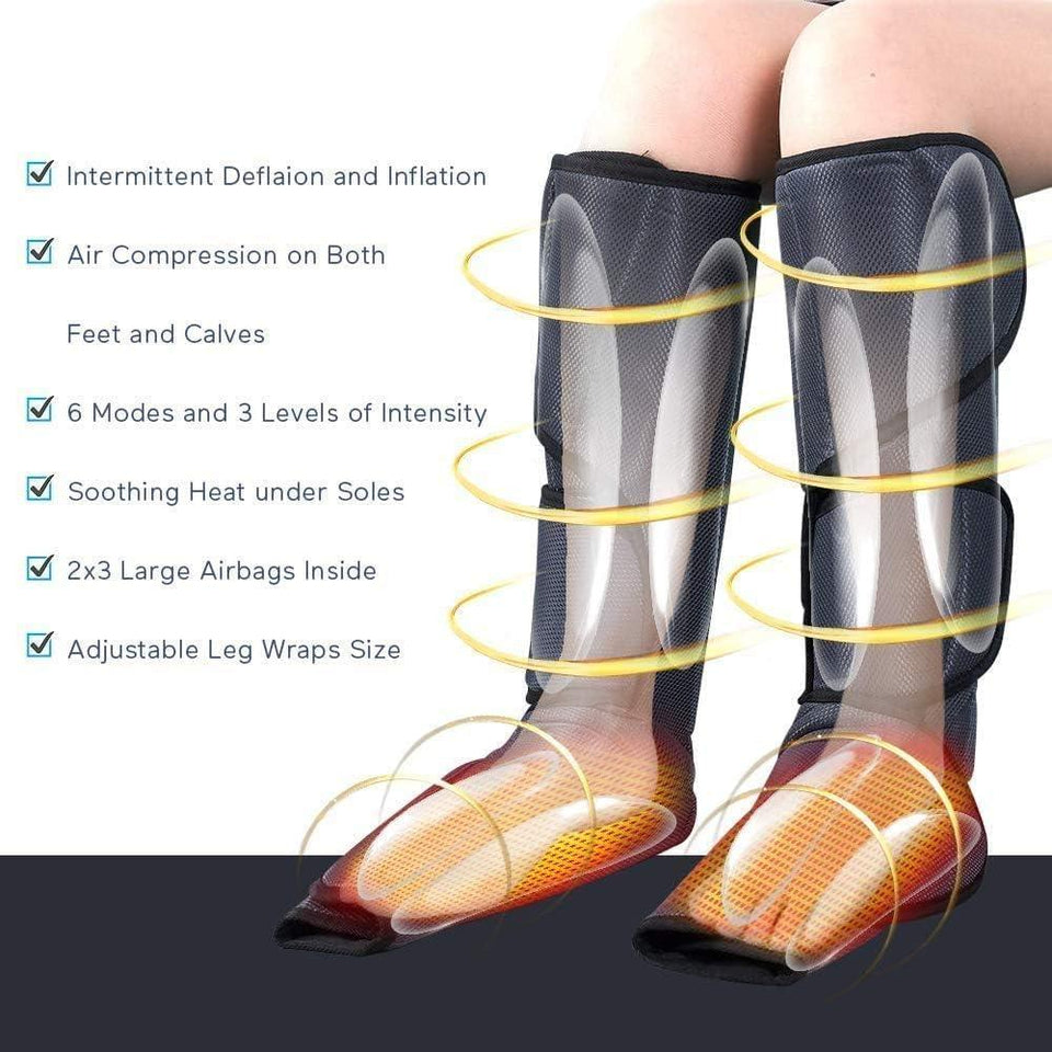 COOLBABY® Leg Air Compression Massager: Relaxation and Revitalization in 6 Modes - CoolBabyMass