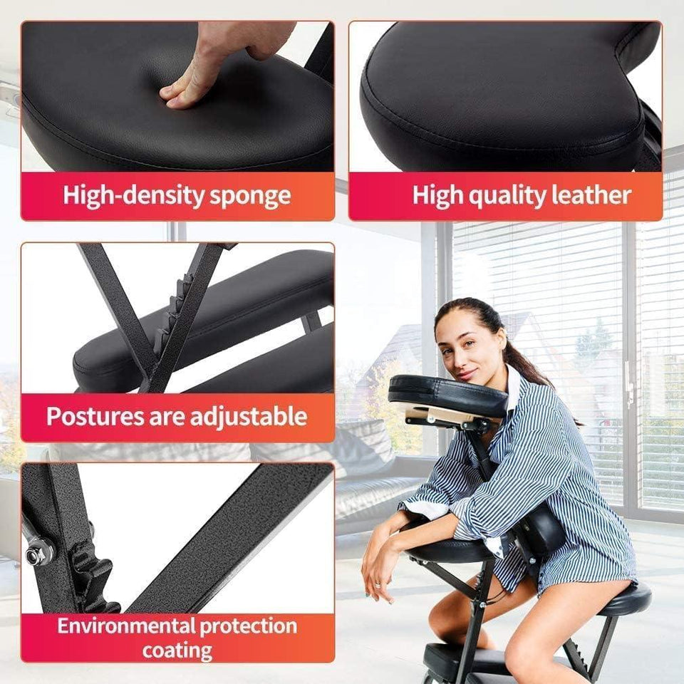 COOLBABY® YLY048 Portable Massage Chair: Height Adjustable, Foldable, and Comfortable - CoolBabyMass