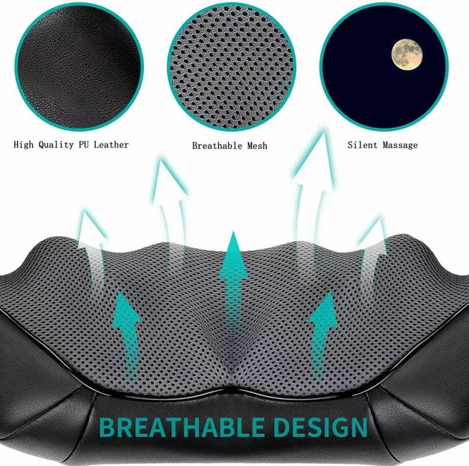 COOLBABY® ZLJ50 Electric Deep Tissue 3D Kneading Massage Pillow with Heating - CoolBabyMass