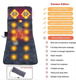 COOLBABY® ZJJA47 Whole Body Vibrating Massage Pad with Heat - 10 Motor Massage Mattress Pad for Stress Relief and Muscle Pain - CoolBabyMass